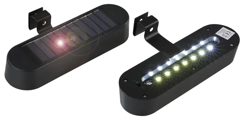 Solar LED Dachrinnenleuchte - 2 Stück