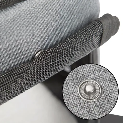 Haustier-Rucksack mit Klappe, Taschen, Gürtel und Bund