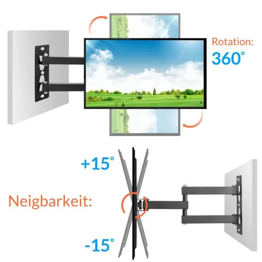TV-Wandhalterung bis zu 42 Zoll - VESA 200x200