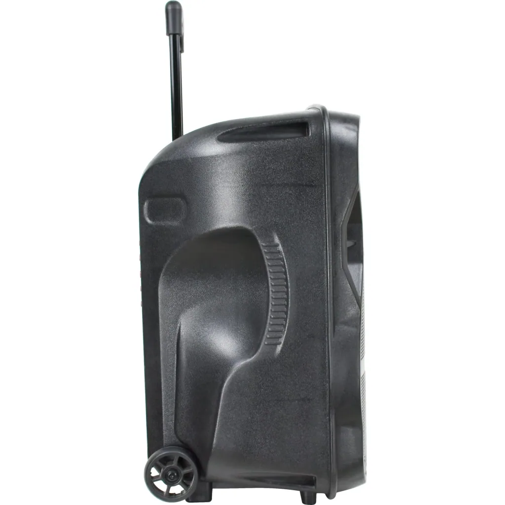 VT-6312 Mobiler, batteriebetriebener Lautsprecher mit Bluetooth, kabelgebundenem Mikrofon und LED-Lichteffekt - RGB - 35