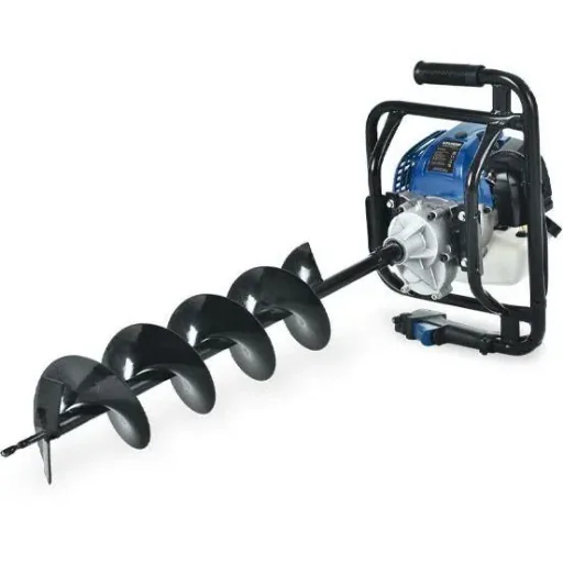 Profi-Bohrmaschine 52cc - Benzinmotor - inklusive 3 Bohrer - 100/150/200mm.