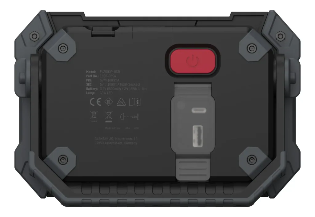 COB-LED Arbeitsleuchte mit Powerbankfunktion, 2800 Lumen, IP64, wiederaufladbar