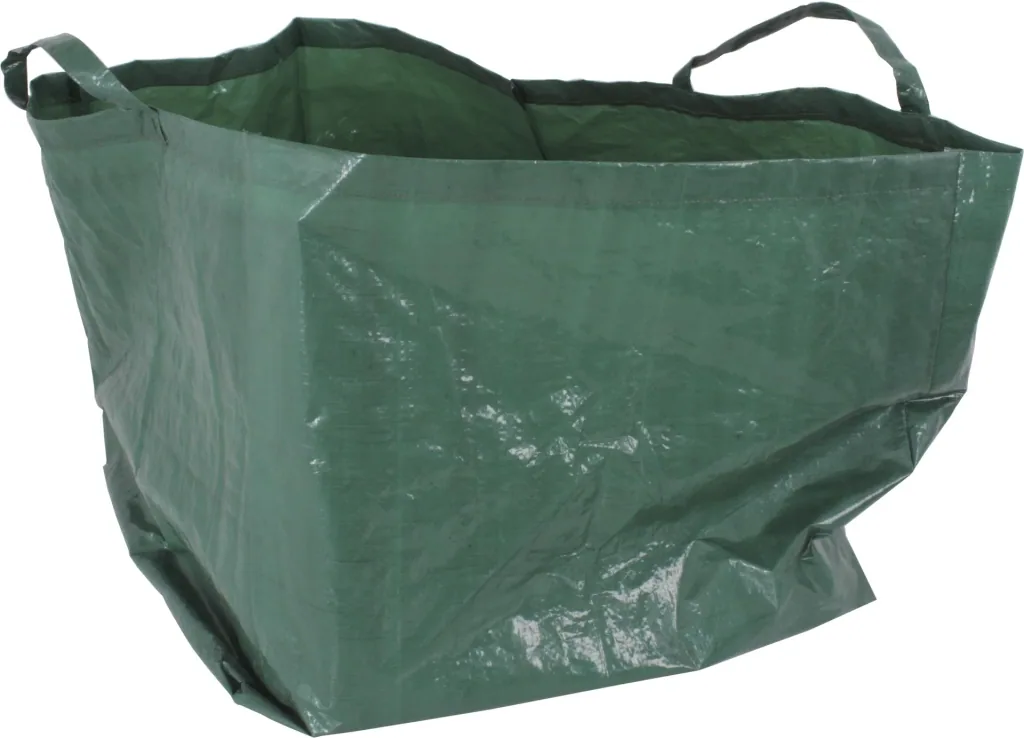 Rasenrechen mit Laubgreifer - teleskopierbar - mit 25 Zinken inklusive Gartensack 140 L