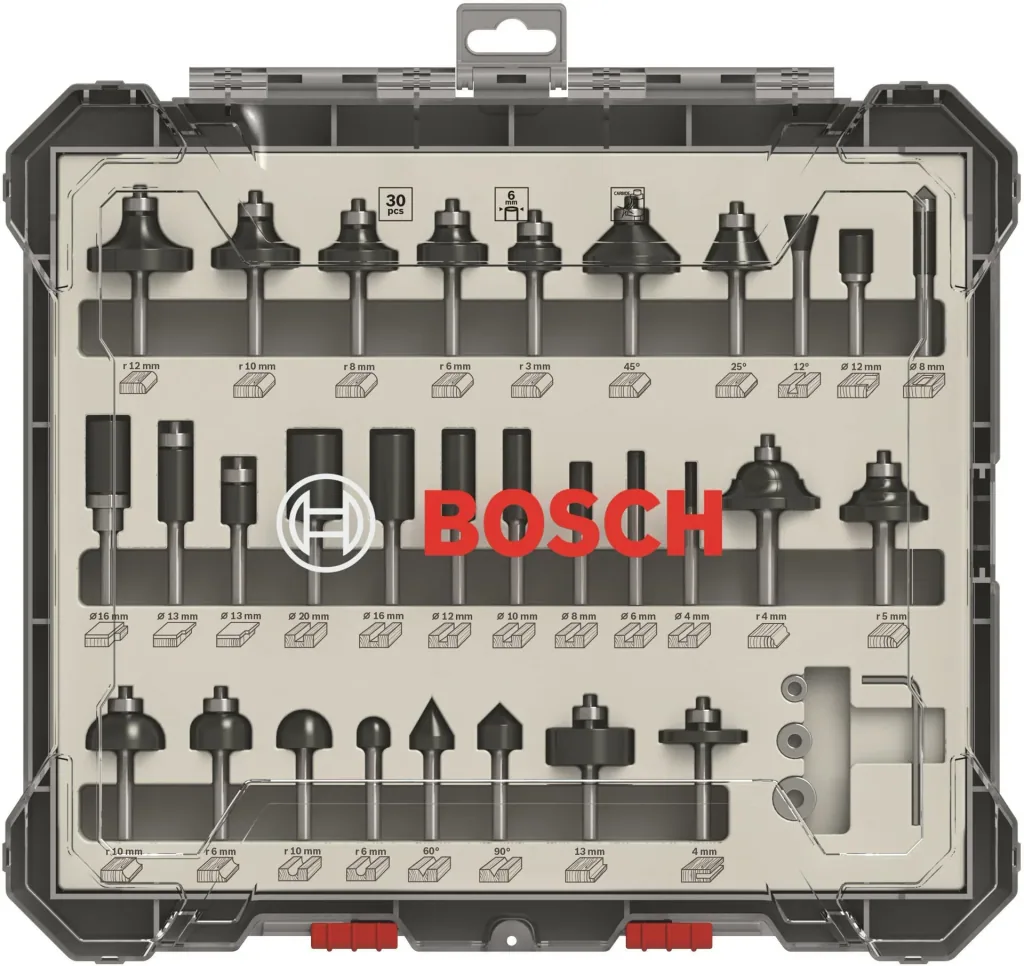 Mixed Fräser Set 6 mm Schaft 30-teilig