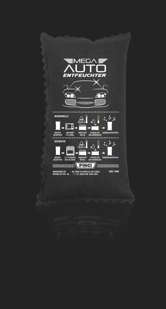 Mega Auto - Entfeuchter, 1 KG inklusive Gummi Pflegestift