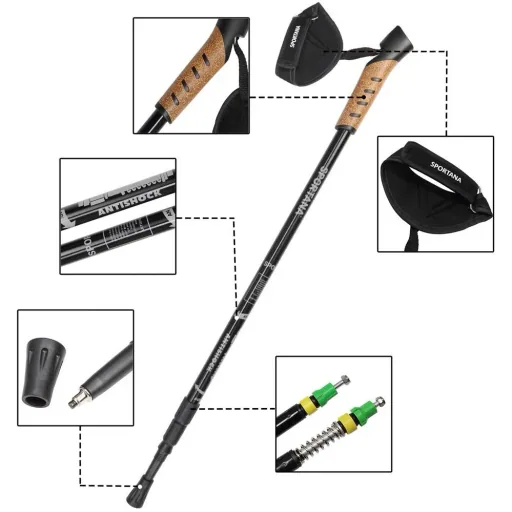 Sportana Nordic Walking Stöcke - grau