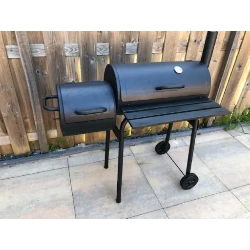 BBQ Grill - Smoker schwarz mit Thermostat