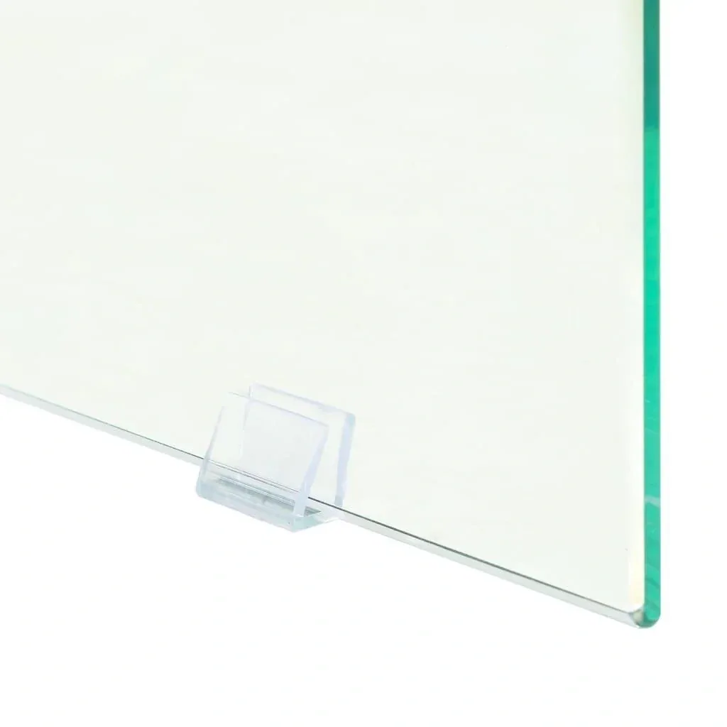 Wandtisch 120x30x76 cm MDF und Glas Farbe Eiche