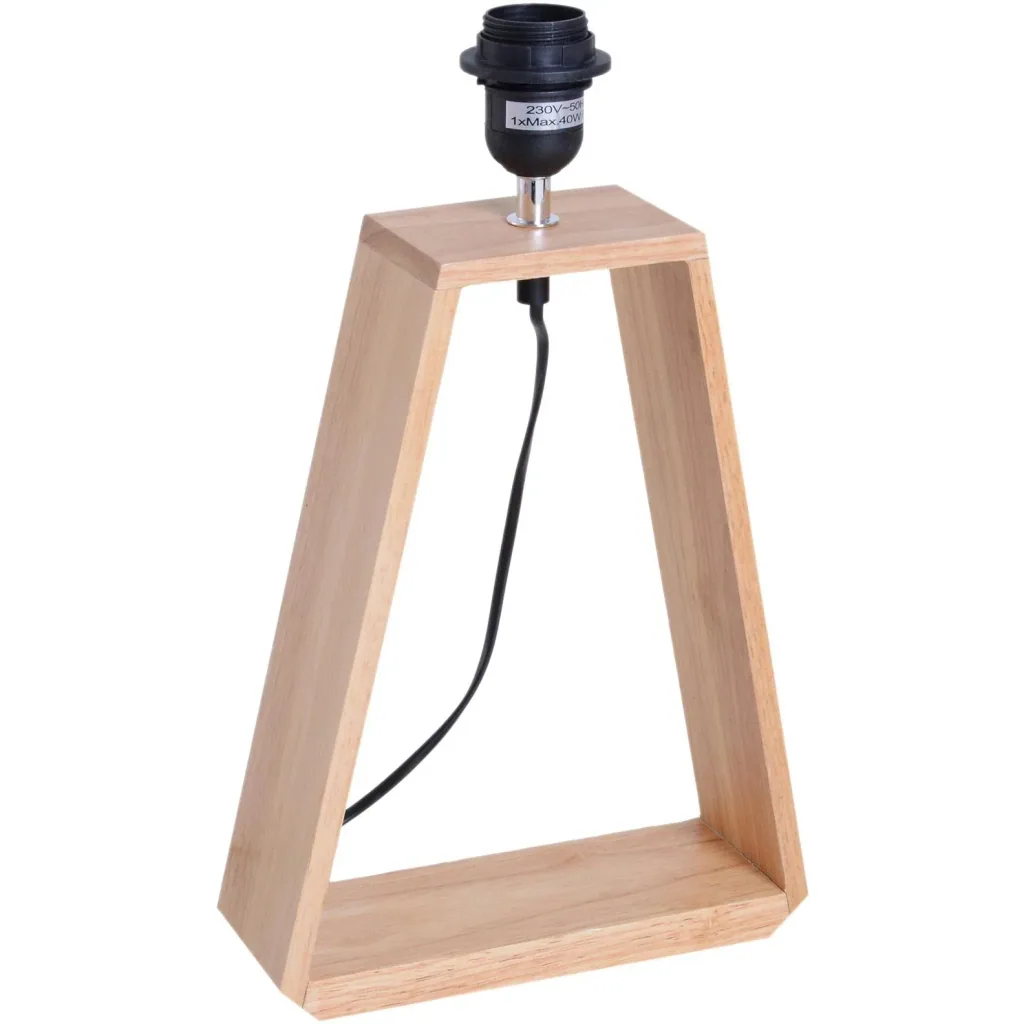 Tischlampe Nachttischlampe Leselampe Stoffschirm Minimalistisch Eichenholz E27 40 W Skandinavisch