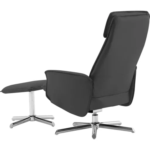 Massagesitz verstellbar mit Fußhocker anthrazit