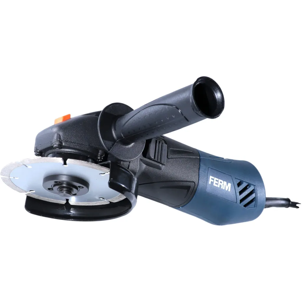 AGM1086 Winkelschleifer 500W - 115mm - Elektronische wiederanlaufschutz - Soft griff - Mit Seitenhandgriff und Schrauben