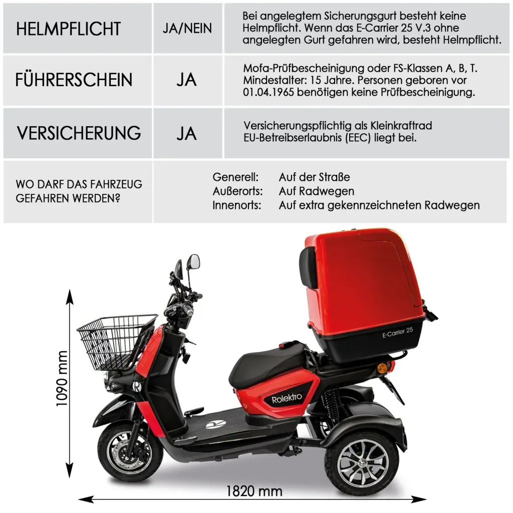 E-Carrier 25 V.3 - mit XXL-Heckkoffer