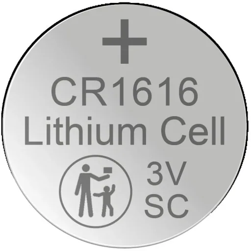 Lithium Knopfzelle CR1616, 3 Volt - 5 Stück