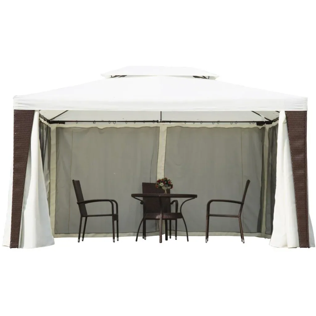 Gartenpavillon inklusive Seitenteile