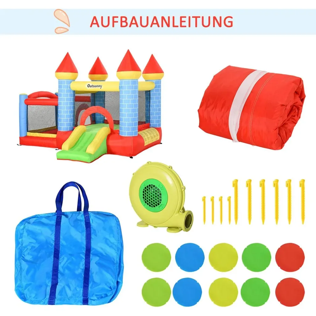 Aufblasbare Hüpfburg mit Rutsche P