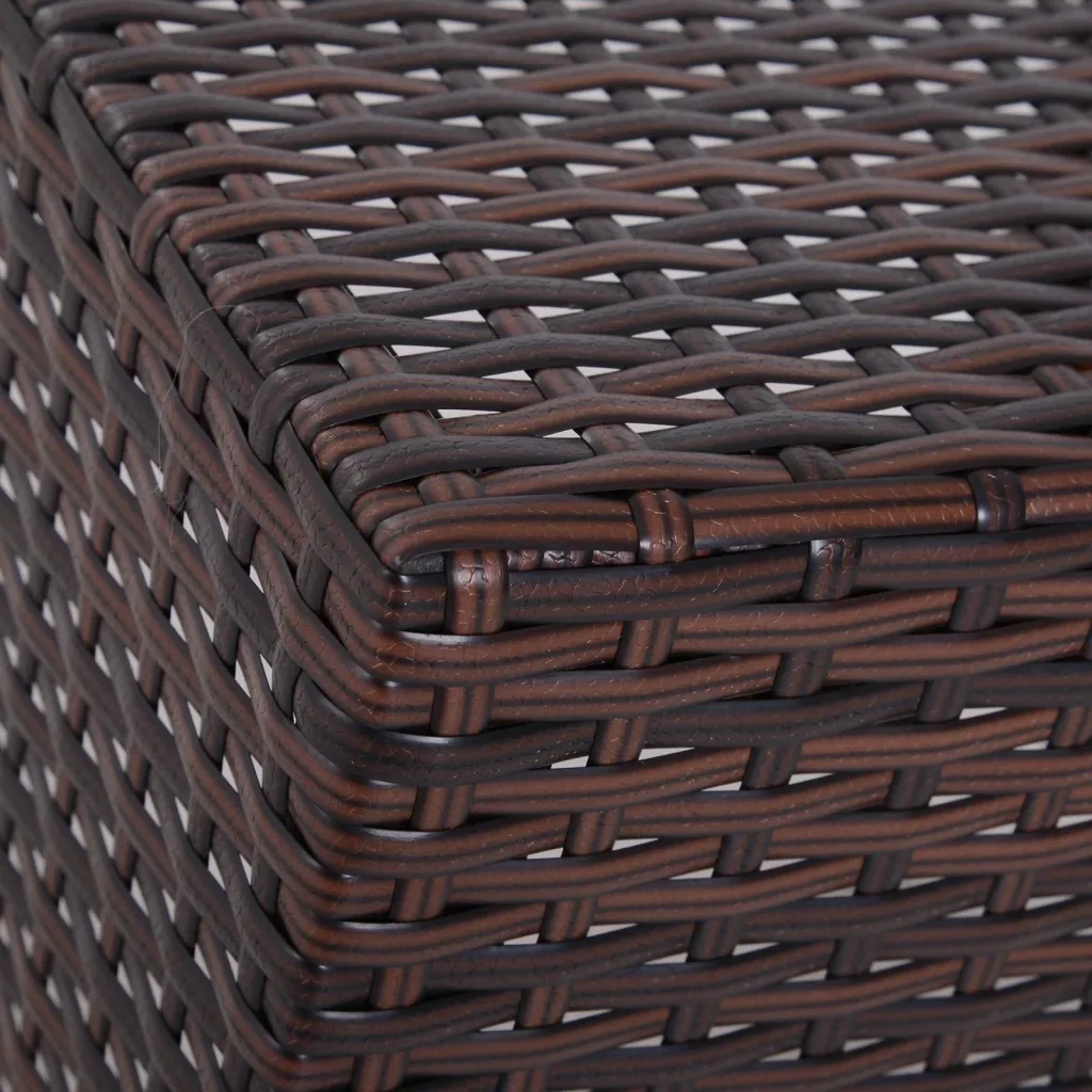 Beistelltisch 3er Set Couchtisch Gartentisch Satztisch Balkontisch Polyrattan Braun