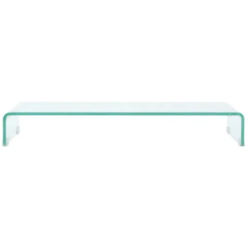 TV-Schrank/Monitorerhöhung transparent 90x30x13 cm Glas