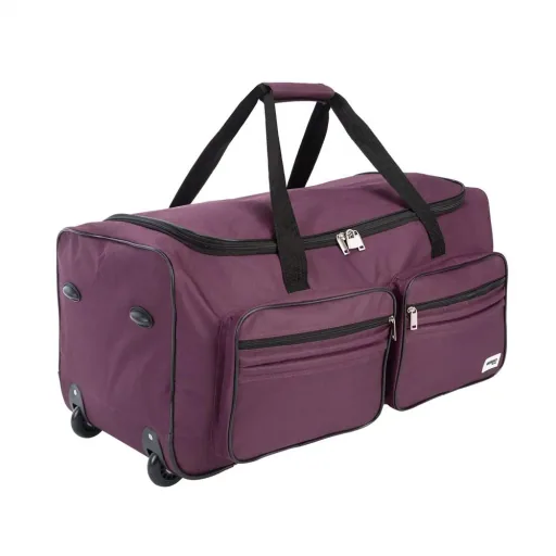 Reisetasche mit Trolley-Funktion - 85L - Lila - Trolley-Tasche