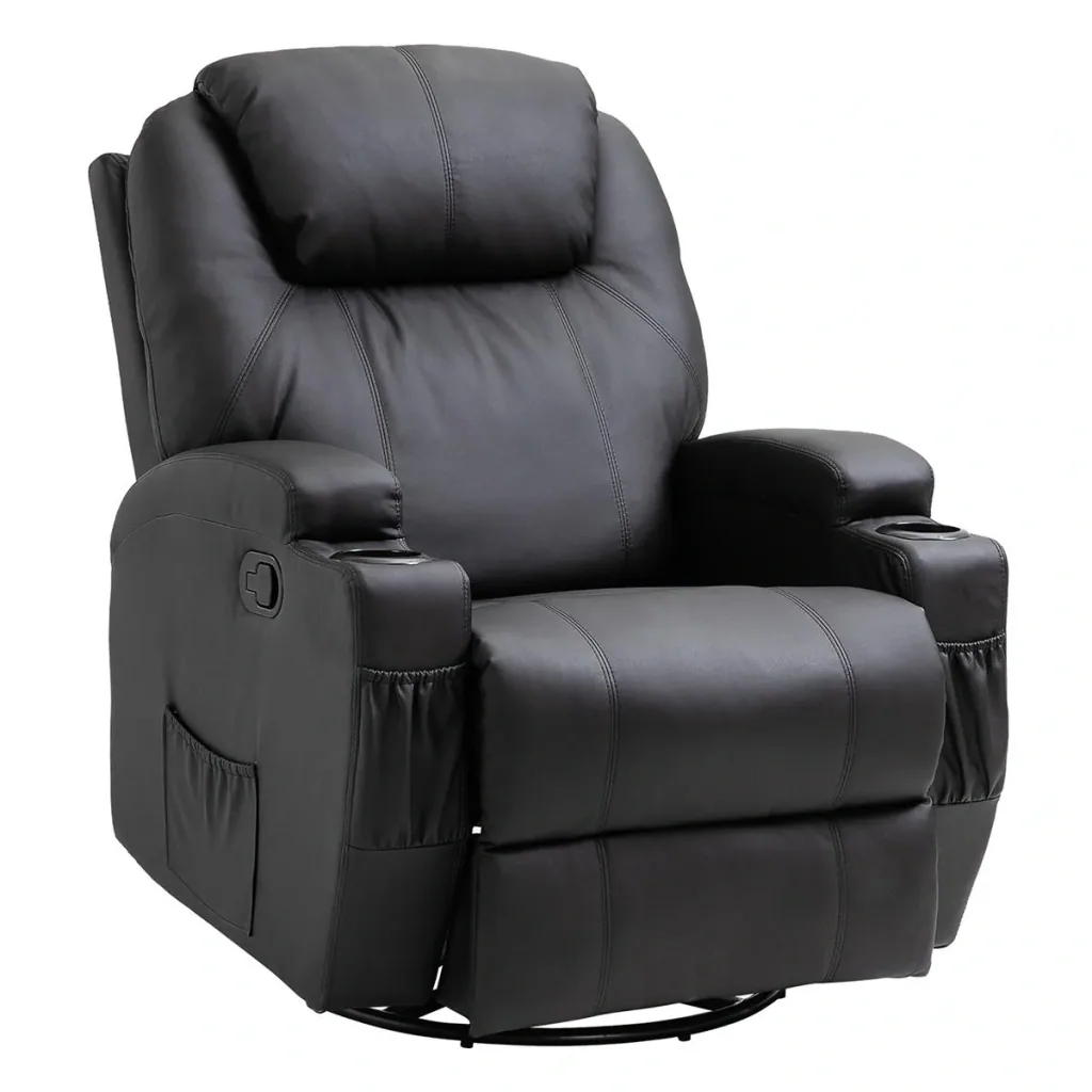Massagesessel Relaxsessel Fernsehsessel Massagefunktion 5 Massage-Modi Liegefunktion PU-Leder Holz Metall Schaumstoff
