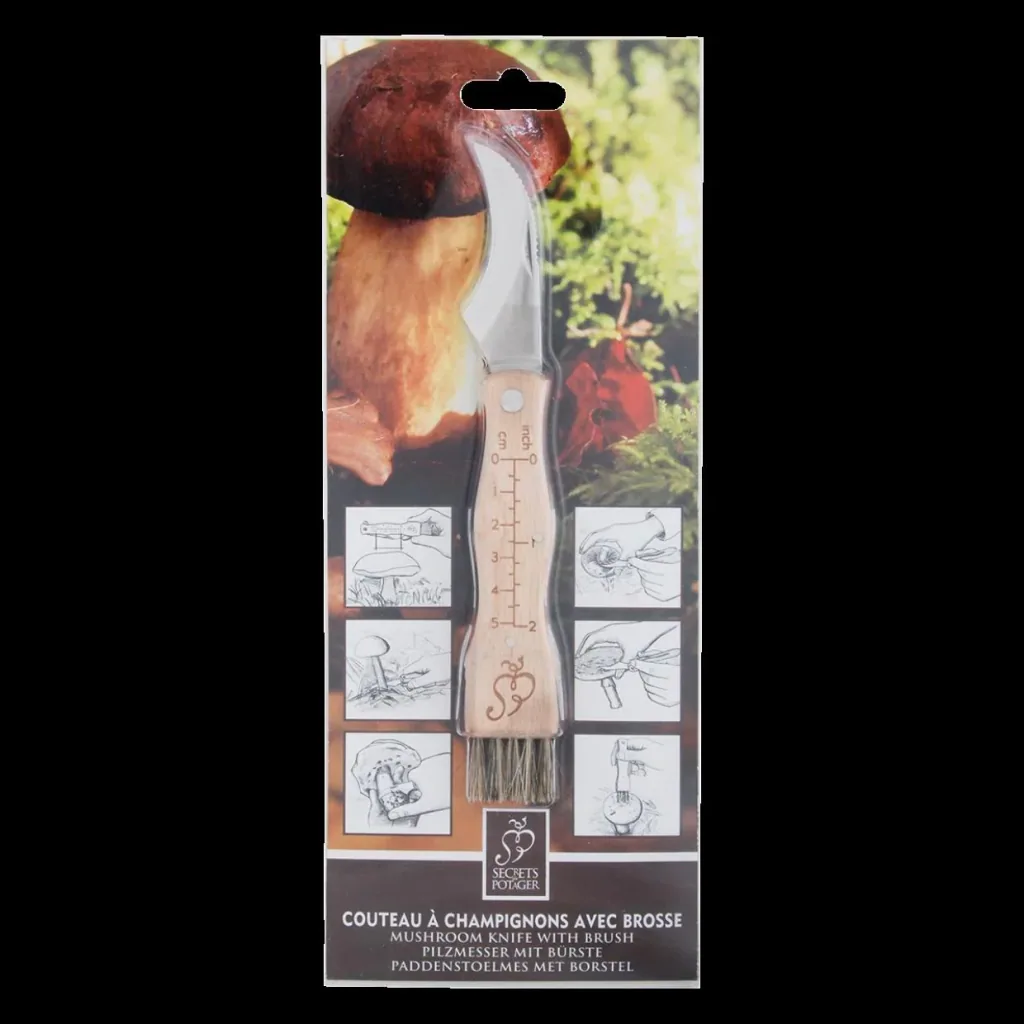 Pilzmesser mit Pinsel