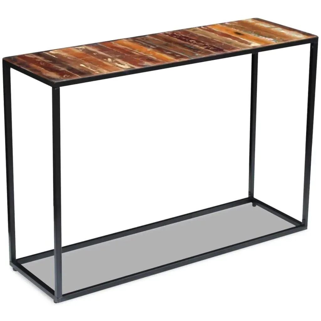 Wandtisch 110x35x76 cm aus massivem recyceltem Holz