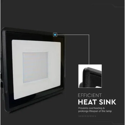 VT-158 LED-Flutlicht - 50W - 4000 Lm - 3000K - Schwarz
