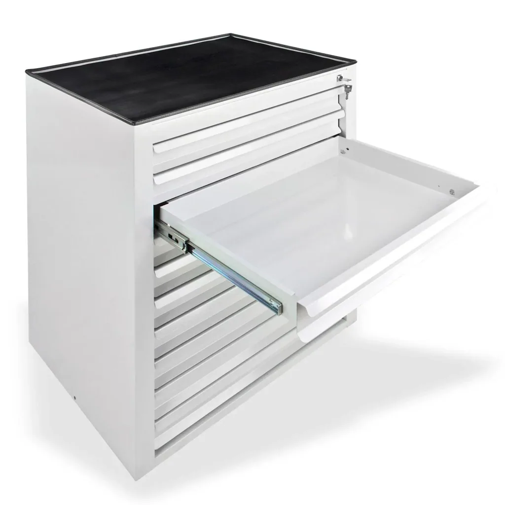 Schubladenschrank / Werkzeugschrank mammut, 10 Schubladen, RAL 7035