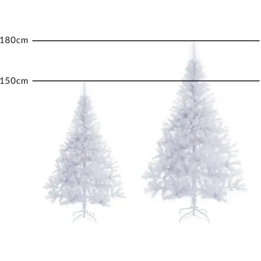 Künstlicher Weihnachtsbaum mit Schnee-Effekt -Weiß 150cm