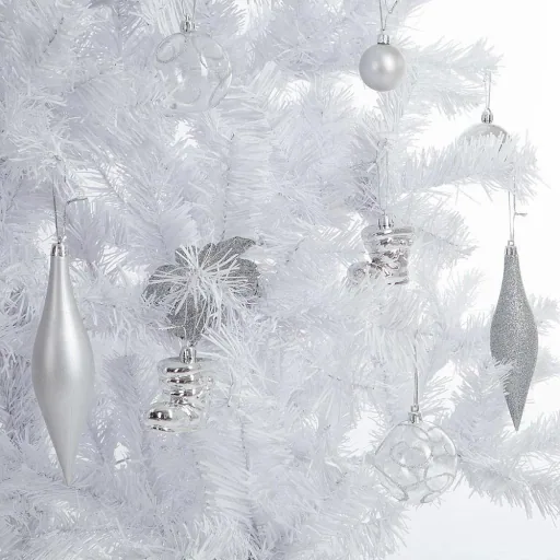 Künstlicher Weihnachtsbaum mit Schnee-Effekt -Weiß 150cm
