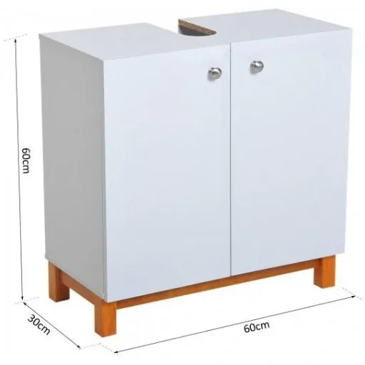 Badschrank Bad Unterschrank Badmöbel Weiß