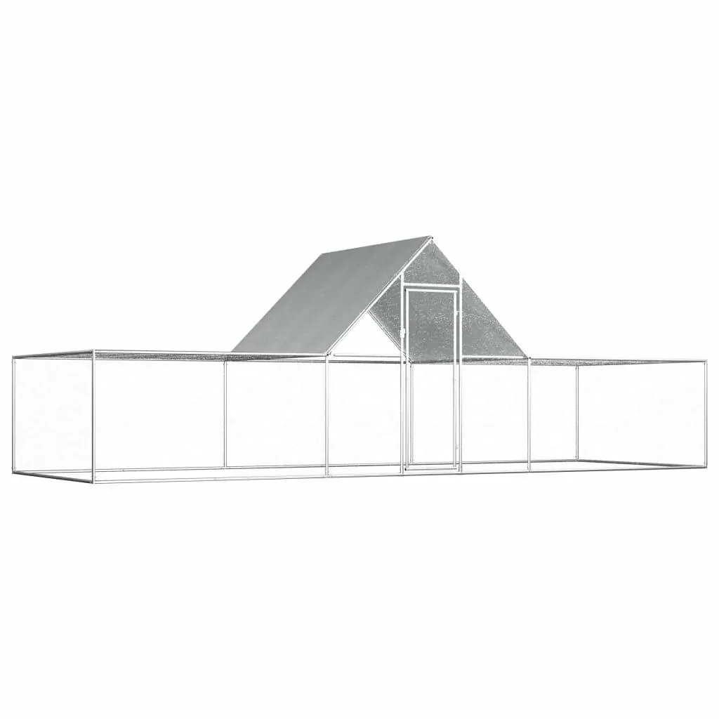 Hühnerstall 6x2x2 m Stahl verzinkt
