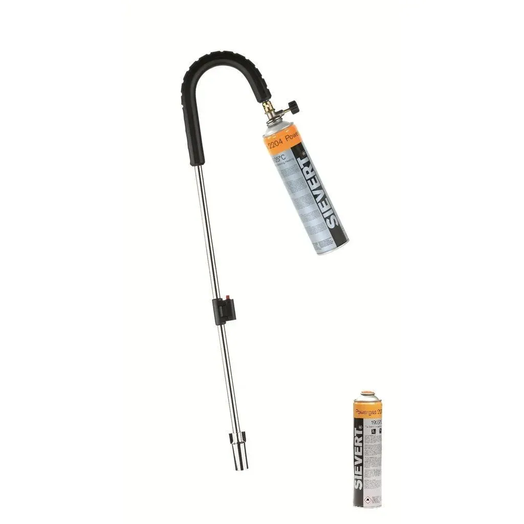Sievert Unkrautbrenner mit Piezo und 3x Sievert Gasflasche