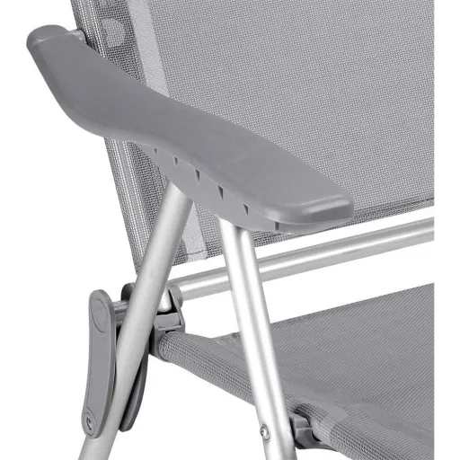 Gartenstühle klappbar 2x - aluminiumgrau