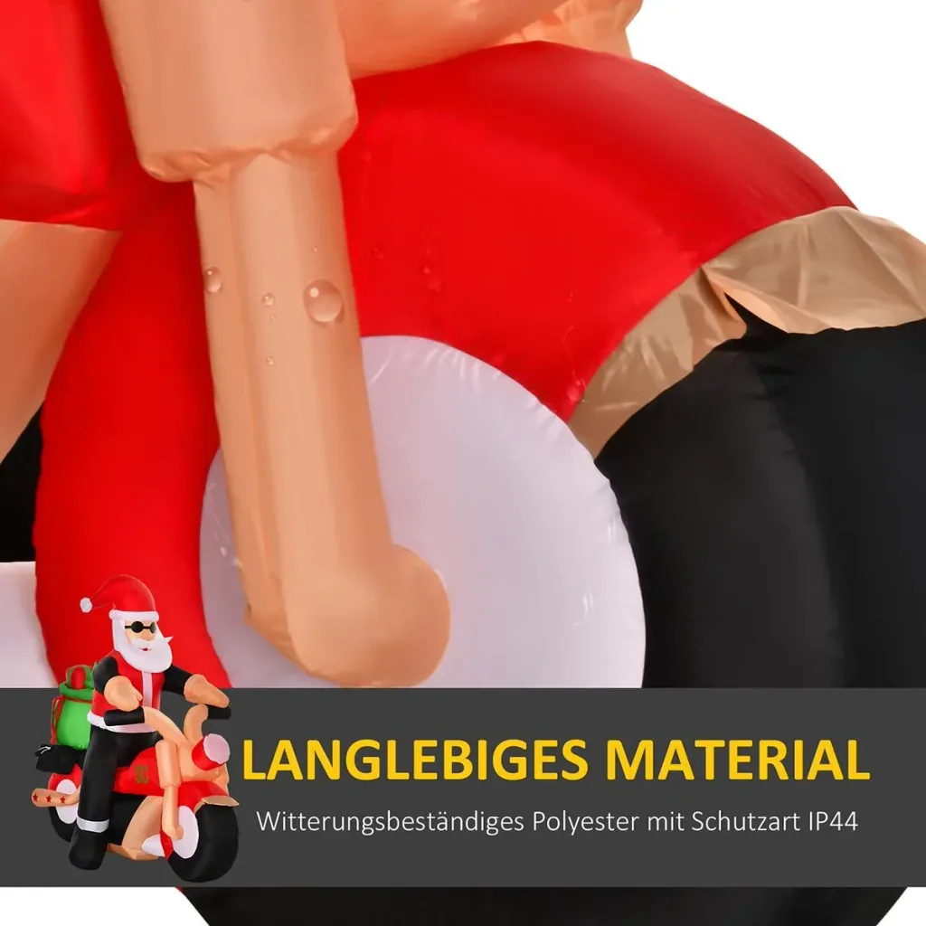 Aufblasbarer Weihnachtsmann 153 cm x 55 cm x 150 cm | Aosom.de