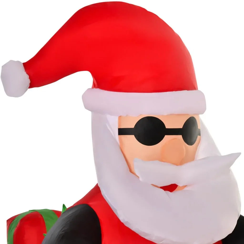 Aufblasbarer Weihnachtsmann 153 cm x 55 cm x 150 cm | Aosom.de