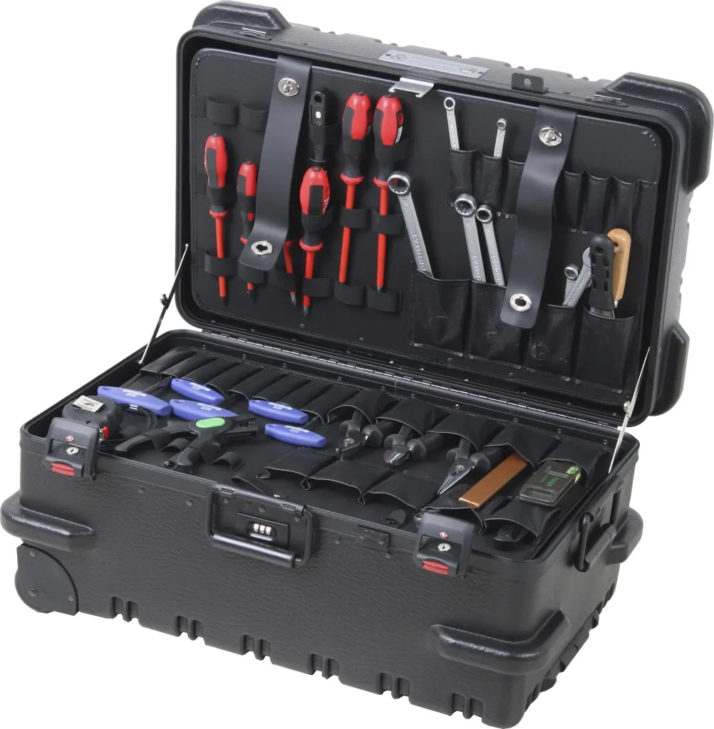 Werkzeugkoffer CHICAGO CASE 5540, 72 Liter, bruchsicher mit integriertem Rollensystem