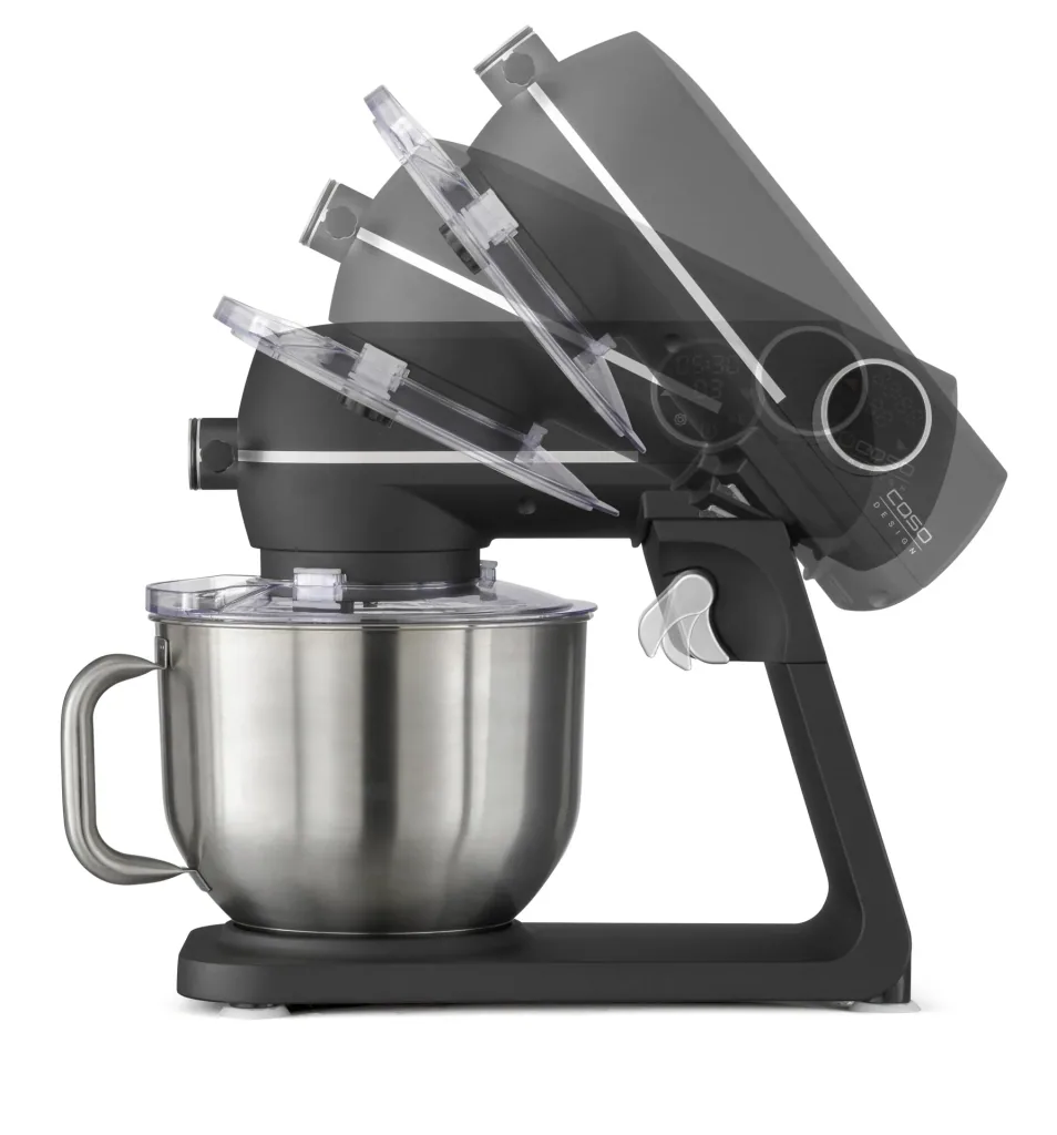 Küchenmaschine KM1800 Black E, Edelstahlschüssel 6 Liter