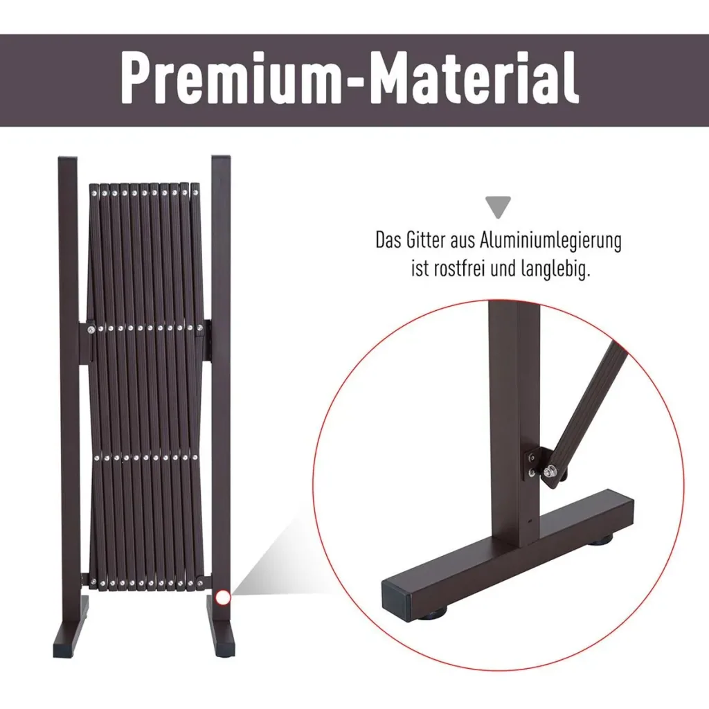 Scherengitter ausziehbar dunkelbraun