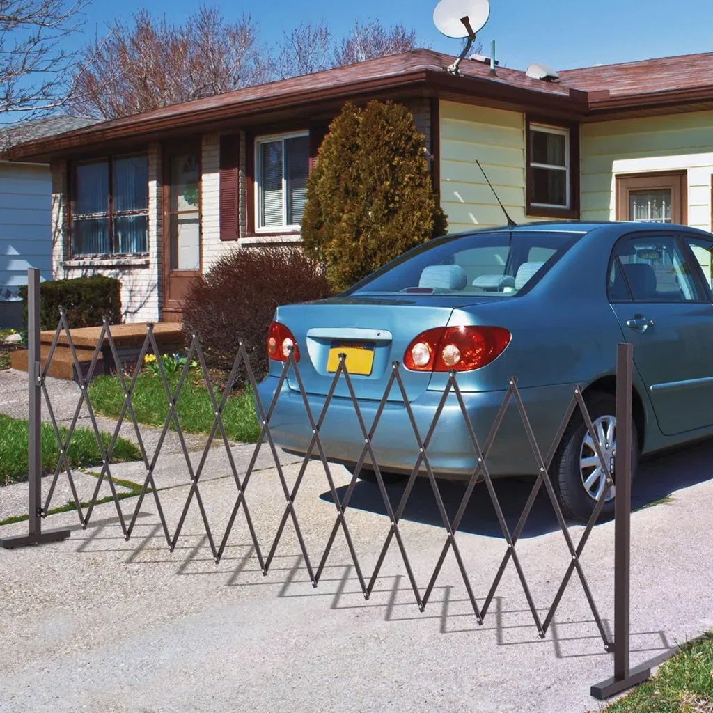 Scherengitter ausziehbar dunkelbraun