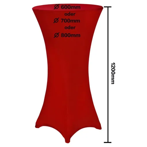 Tischdecke bordeaux Ø70cm