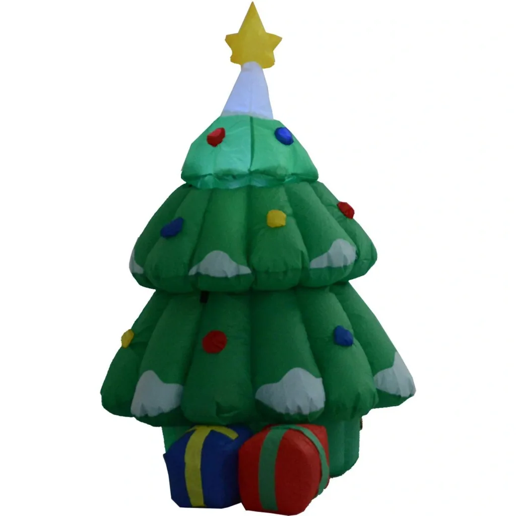 Aufblasbarer Weihnachtsbaum LED Weihnachtsdeko 160 cm