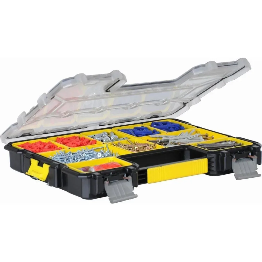 Professionelle Aufbewahrungsbox flach FatMax - 10 Aufbewahrungsfächer - 45x36x7 cm