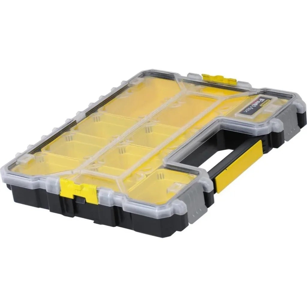 Professionelle Aufbewahrungsbox flach FatMax - 10 Aufbewahrungsfächer - 45x36x7 cm