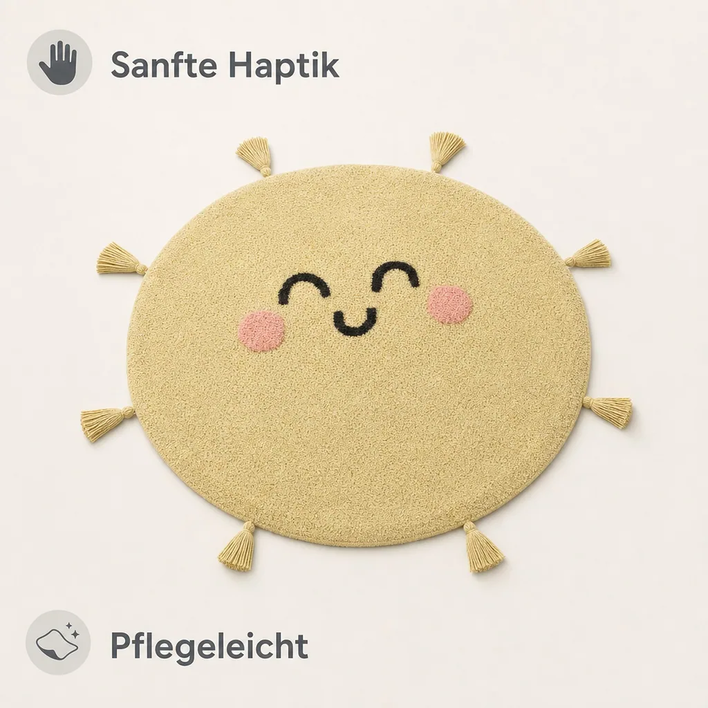 Lorena Canals waschbarer Teppich "Mr. Wonderful" Sonne