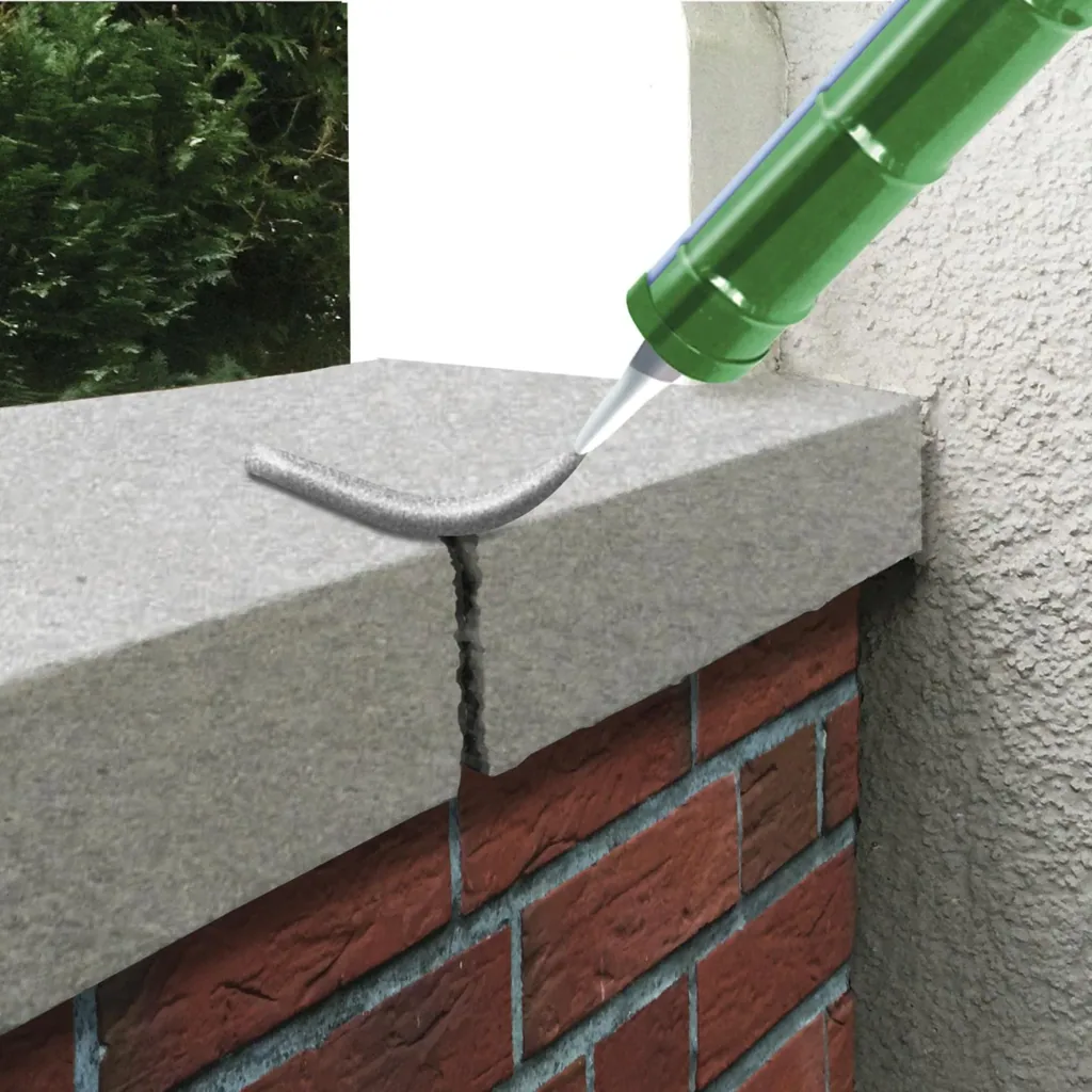 Reparatur-Mörtel, Fix & Fertig, zementgrau, 300 ml Kartusche