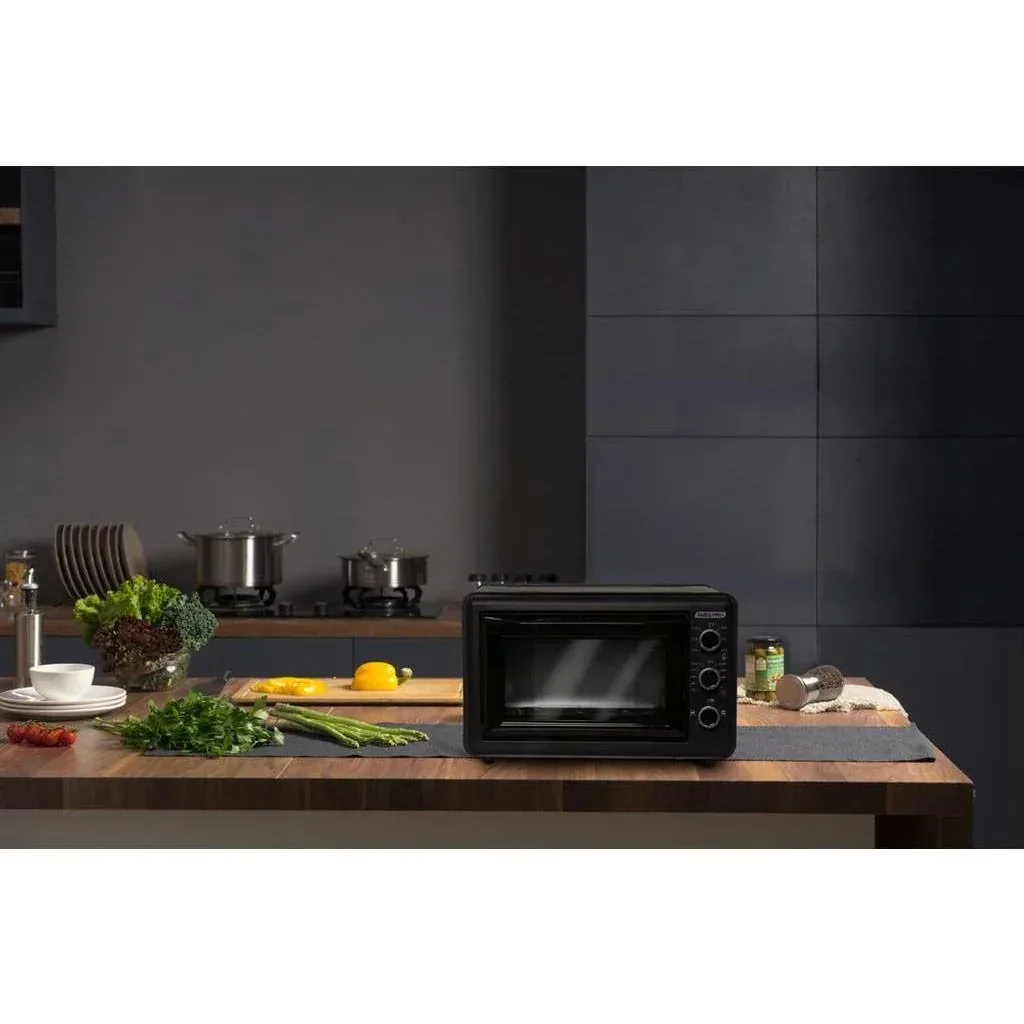 Elektrobackofen - 1500W - 35L - Schwarz
