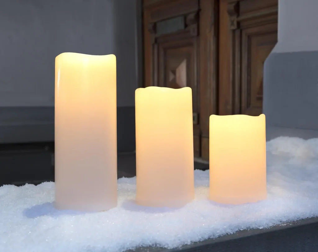 LED Kerze - 3er Set