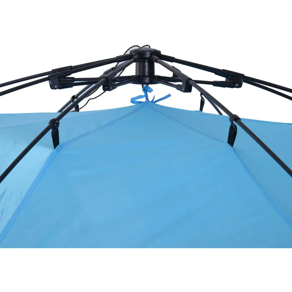 Automatik Strandmuschel Pop up Zelt Outdoor mit Boden Fenster Tragetasche 3 4 Personen 250 x 250 x 155 cm