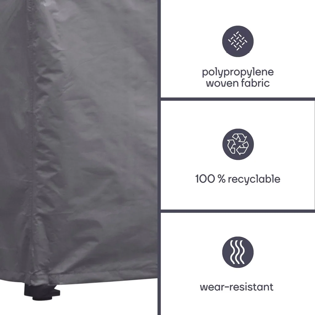 Outdoor-Tischhülle 305 x 110 x 75 cm, wasserdichte und UV-beständige schwere Gartenmöbel-Schutzhülle für Tische bis 300 cm, langlebiger Wetterschutz gegen Regen, Schmutz und Sonne