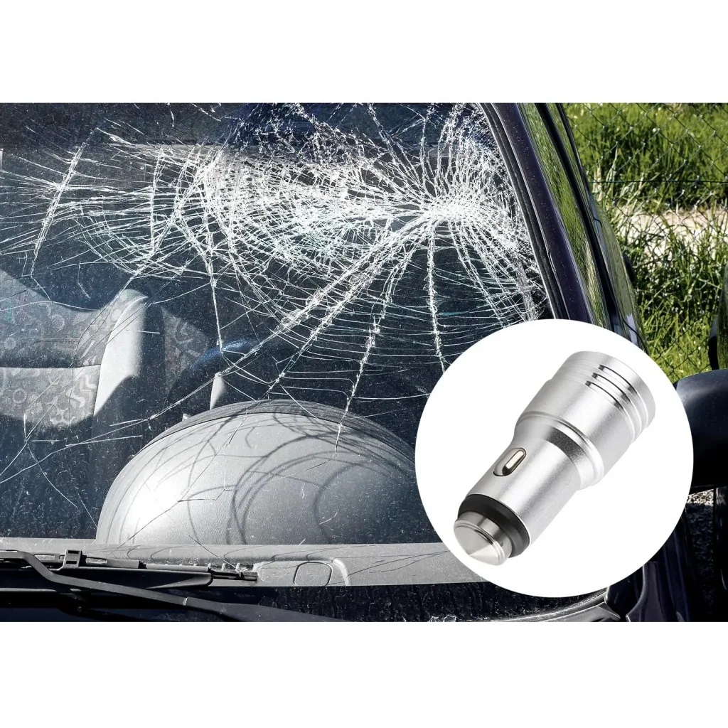 Bluetooth FM Transmitter mit Freisprechfunktion + USB Kfz Ladegerät mit Nothammer